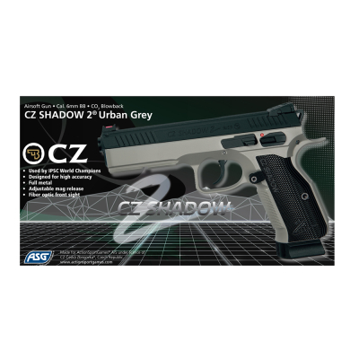                             CZ Shadow 2, CO2 GBB - Urban grey                        
