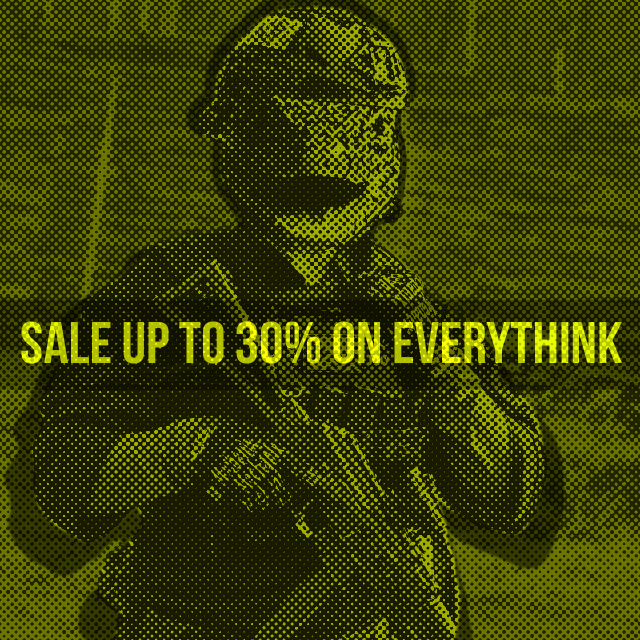 Gear, weapons... All on sale!