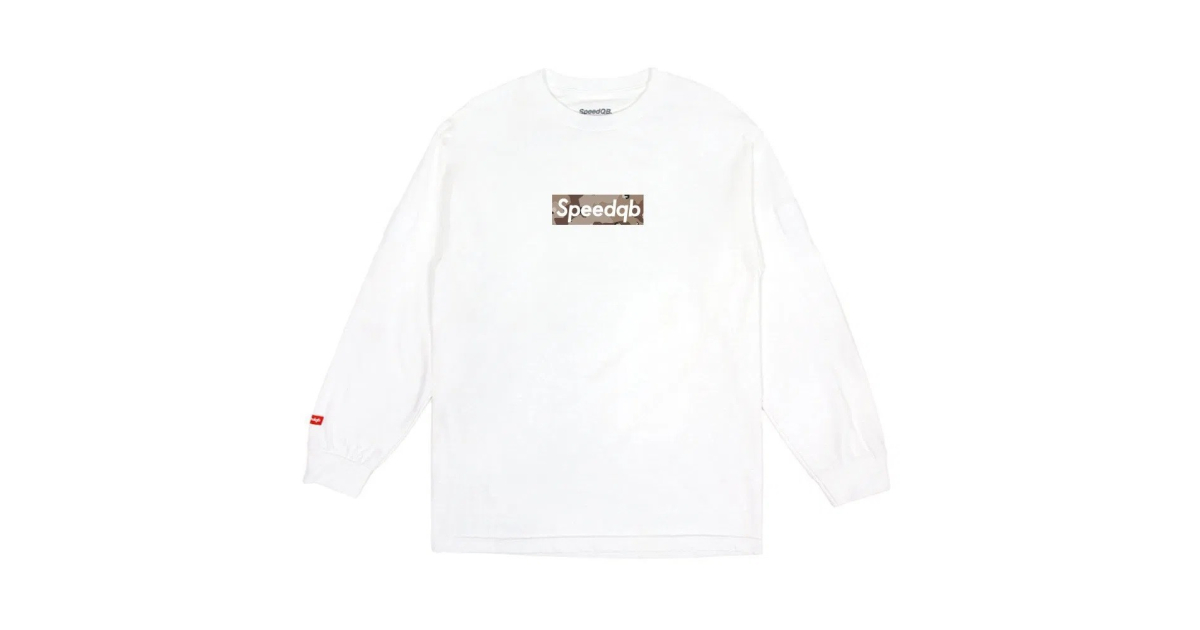 SpeedQB Desert Box T-shirt, Longsleeve - White | Airsoft Shop