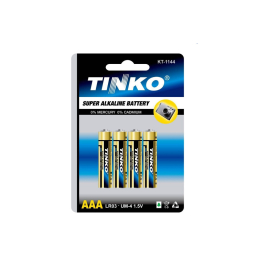 AAA Batteries, 1,5V AAA (LR03) Alkaline, 4pcs