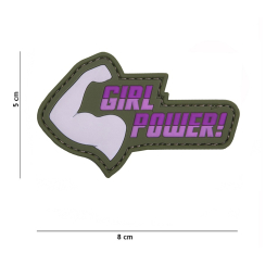 Nášivka 3D "Girl Power!" - Růžová