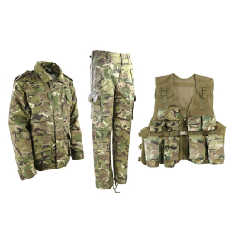 Complete children size uniform + vest, size 12-13 years - BTP