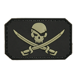 Patch 3D "Pirate Skull", black