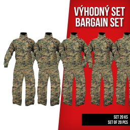 PBS Overall Camo - Digital Woodland, vel. M - set 20ks