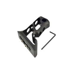 CNC Keymod Long Angled Grip - Black