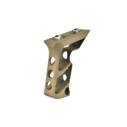 CNC Keymod Long Angled Grip  - TAN