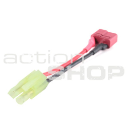 Adapter lead 0,75 mm2, T plug female pin -> Mini JST female pin 7cm, 7 cm, silicone flex wire