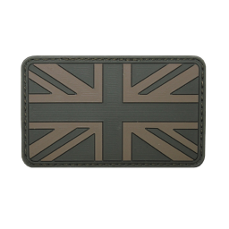 MFH Velcro Patch, Flag UK, 3D, olive, silicone, 8x5cm