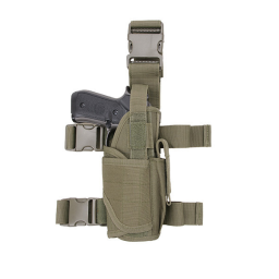GFC Modular Thigh Pistol Holster with Magazine Pouch, Olive