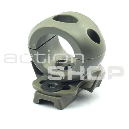 1,2" / 25 mm Flashlight helmet mount - foliage green
