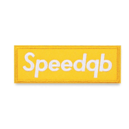 SPEEDQB BOX LOGO PATCH - YELLOW