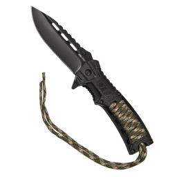 Knife Paracord W.Fire Starter, camo