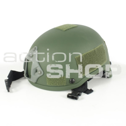 Helma typu MICH 2001 + NVG mount + velcro (oliva)