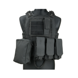 Tactical armour vest type FSBE, black / with pouches
