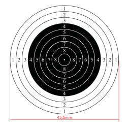 10m international air rifle shooting target, 50pcs