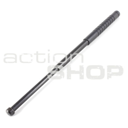 Compact telescopic baton 18" / 450mm w/ fixed clip, hardened, black
