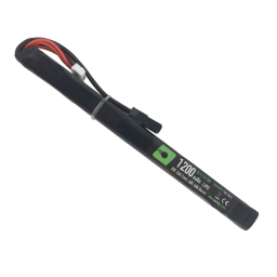 Battery Lipo 11.1v, 1200mah,  20c, Slim Stick