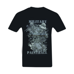T-shirt military paintball black