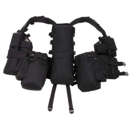MFH Tactical vest, woodland, with various pockets