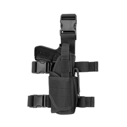 GFC Modular Thigh Pistol Holster with Magazine Pouch, black