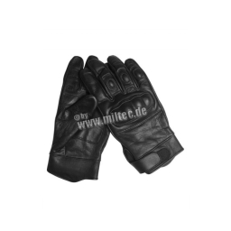 Mil-Tec taktické kožené rukavice M (černá)