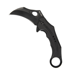 Black G10 One-hand Knife 'KARAMBIT'