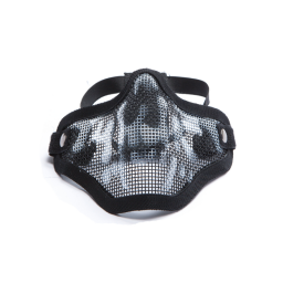 Wire Face Mask with Skull, Black