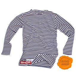Russian t-shirt, long sleeve, marine, kids - Blue
