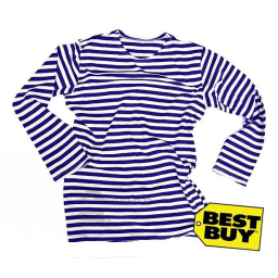 Russian t-shirt marine, long sleeve, winter, vel. XS - Modrá