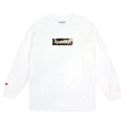 SpeedQB Woodland Box T-shirt, Longsleeve - White