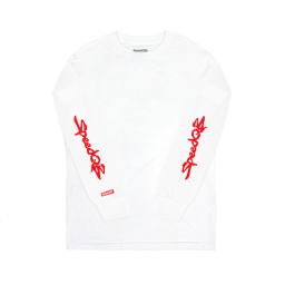 SpeedQB red logo T-shirt, Longsleeve - White