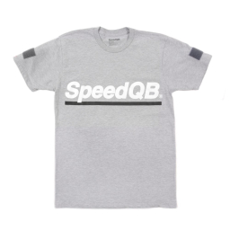 SpeedQB Tričko Underscore, krátký rukáv - Šedivá
