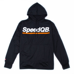 SpeedQB Tech Hoodie - Black/Orange