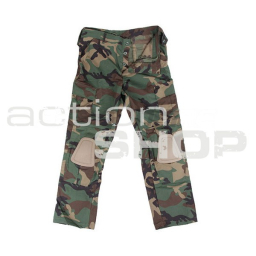 SA Kalhoty taktické s chrániči kolen, size XL - Woodland