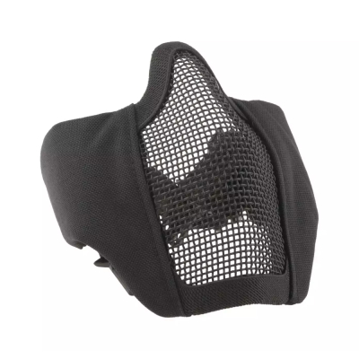                             Drátěná maska Stalker Evo s montáží na helmu - Černá                        