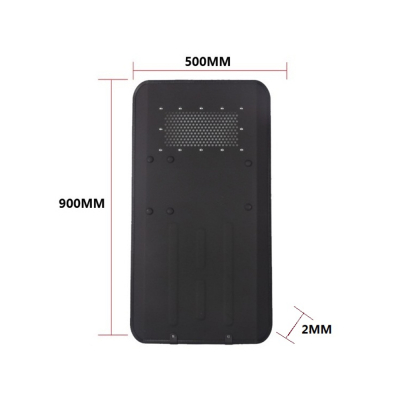                             Aluminum Riot Shield - Black                        