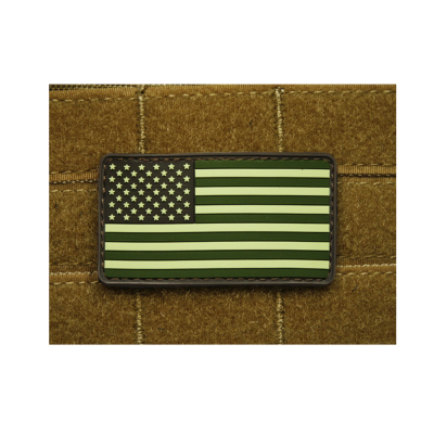 Nášivka Vlajka US, 3D - Olive                    
