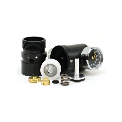                             Totem Air Micro SLP Regulator Rig 40-200 Psi Output With US Hose - Black                        