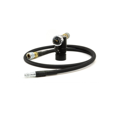 Totem Air Micro SLP Regulator Rig 40-200 Psi Output With US Hose - Black                    
