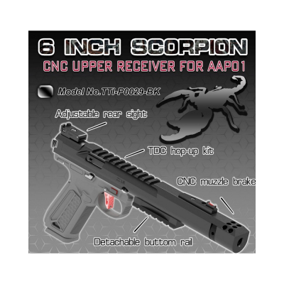                             TTI CNC Scorpion 6&#039; slide Kit with TDC Hop Up for AAP-01 - Black                        