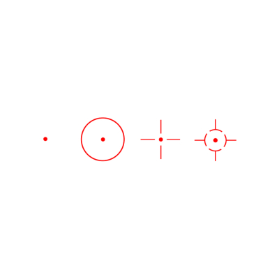                             Kolimátor RAG1x28x40, multi-reticle - Černý                        