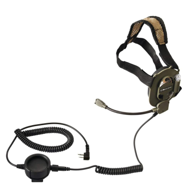                             Headset Bowman type with PTT, Kenwood Conector                        