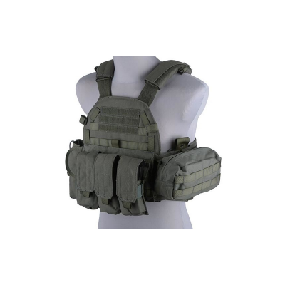 LBT 6094 type vest with pouches, ranger green                    