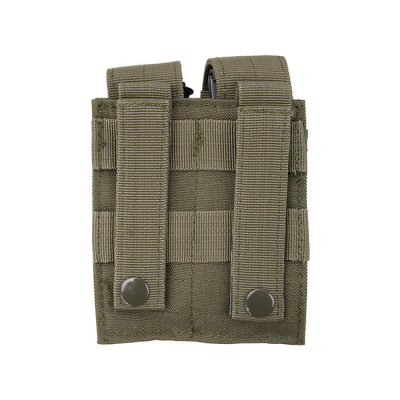                             Magazine pouch for 2 pistol mags, molle, olive                        