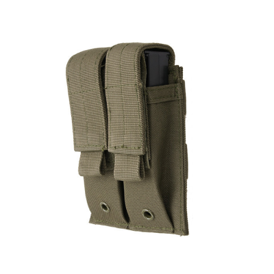 Magazine pouch for 2 pistol mags, molle, olive                    