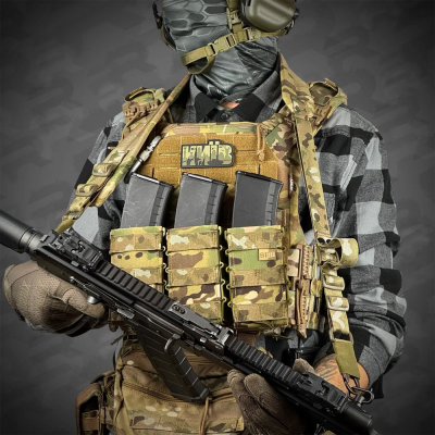                             Polstrovaný jedno/dvoubodový taktický popruh RAGNARR                        