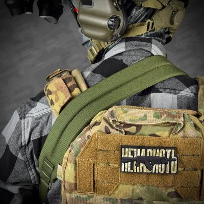                             Polstrovaný jedno/dvoubodový taktický popruh RAGNARR                        
