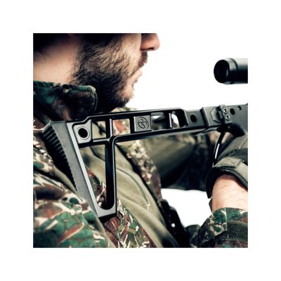                             Novritsch Folding Aluminum Stock - Black                        