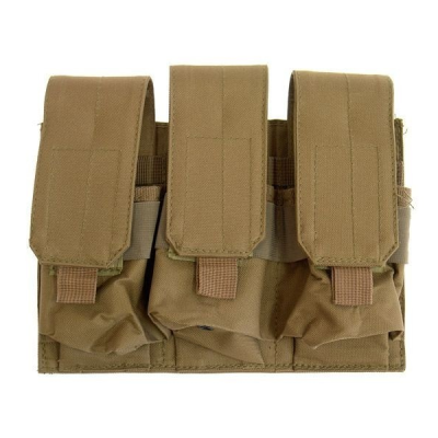 GFC Triple pouch for M4/M16 type magazines - tan                    