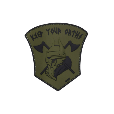 Keep Your Oaths Patch, green, 3D                    